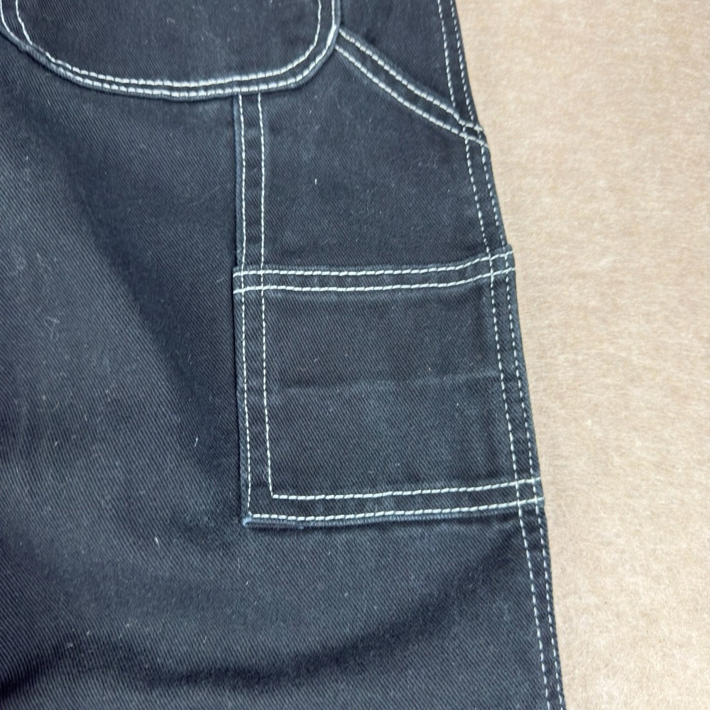Y2K Empyre Jeans Men's 2 Black Tori Contrast‎ Stitch Carpenter Skater Mid Rise - Picture 5 of 12